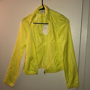 Armani Exchange neon yellow hoodie
